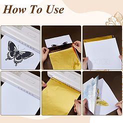 100 Sheets A4 Hot Foil Stamping Paper&nbsp;DIY-FH0010-15