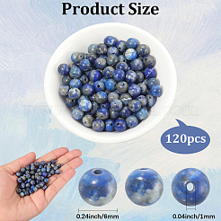 120Pcs Natural Lapis Lazuli Beads&nbsp;G-PA0001-15A