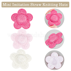 30Pcs 3 Colors Cloth Doll Hat&nbsp;AJEW-SC0031-32
