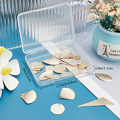 32Pcs 8 Style Brass Pendants&nbsp;KK-SC0003-29