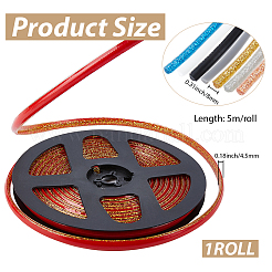 PVC Plastic Edge Banding&nbsp;AJEW-GF0013-89A-05
