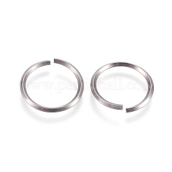 変色しにくい304ステンレス鋼の鋸切りオープン丸カン  ラウンド  ステンレス鋼色  12ゲージ  20x2mm  内径：16mm  約110個/袋&nbsp;STAS-P212-23P-01