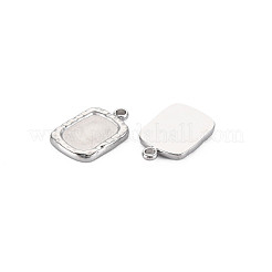 304 Stainless Steel Pendant Enamel Settings&nbsp;STAS-N097-151P