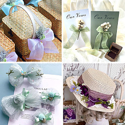 15 Yards 3 Colors Nylon Flower Printed Ribbon Sets&nbsp;OCOR-TA0002-31