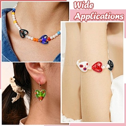 30Pcs 5 Colors Handmade Millefiori Glass Beads&nbsp;LAMP-CJ0002-42