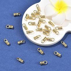 シェグレースの真鍮製コードエンド  コラム  カドミウムフリー＆ニッケルフリー＆鉛フリー  18KGP本金メッキ  10.5x5x4.5mm  穴：3mm  内径：2.9mm&nbsp;XGRQ1R600-353G