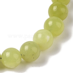 8mm Round Natural Lemon Jade Braided Bead Bracelets&nbsp;BJEW-C067-01B-02