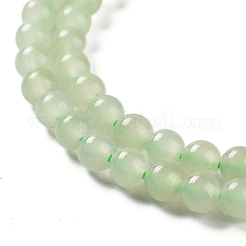 天然ネフライト翡翠/和田翡翠ビーズ連売り  ラウンド  4mm  穴：0.6mm  約151個/連  23.03''（58.5センチメートル）&nbsp;G-NH0005-030A