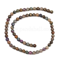 Natural Red Corundum Beads Strands&nbsp;G-K405-A01-6mm