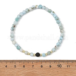 Natural Larimar Beaded Bracelets&nbsp;BJEW-JB14223