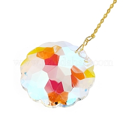 Quartz Crystal & Alloy Suncatchers&nbsp;HJEW-Z009-02B