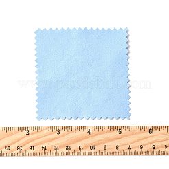 15Pcs Faux Suede Fabric Square Silver Polishing Cloth&nbsp;AJEW-FS0001-46