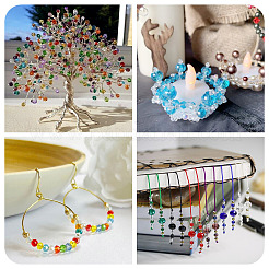 6 Strands 3 Styles Electroplate Glass Bead Strands&nbsp;EGLA-TA0013-70