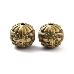 CCBプラスチックビーズ  花の丸  アンティークブロンズ  23.5x23mm  穴：3.5mm&nbsp;CCB-P011-02AB