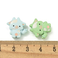 Spray Painted Alloy Enamel Beads&nbsp;FIND-M033-34