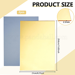 2 Sheets Rectangle Acrylic Sheet&nbsp;AJEW-BC0011-38B