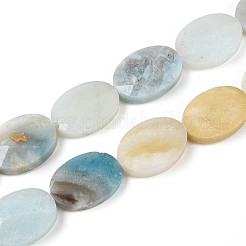 Natural Flower Amazonite Beads Strands&nbsp;G-S354-13x18-A08