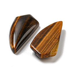 天然石タイガーアイペンダント  ホーンチャーム  39~40x18~18.5x6.5~8mm  穴：1.2mm&nbsp;G-M417-04D