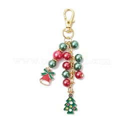 6Pcs Christmas Alloy Enamel Pendant Decorations&nbsp;HJEW-JM03684
