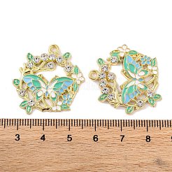 Rack Plating Alloy Enamel Pendants&nbsp;FIND-M020-03D-G