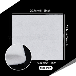 スクエアフラワー吸水綿  フラワーアレンジメント用品  ホワイト  207x191x3mm  100個/袋&nbsp;DIY-WH0308-821B