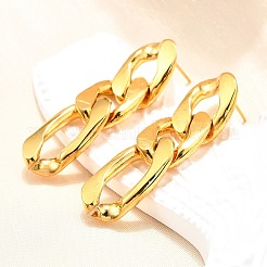 Iron Plating(IP) 304 Stainless Steel Stud Earrings&nbsp;EJEW-D095-23G