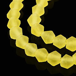 Imitate Austrian Crystal Frosted Glass Beads Strands&nbsp;EGLA-A039-T6mm-MD