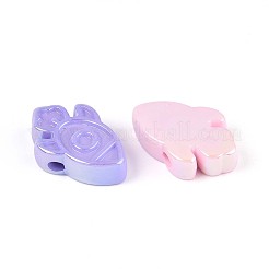 UV Plating Opaque Acrylic Beads&nbsp;OACR-T028-58