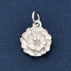 925 Sterling Silver Lotus Flower Charms&nbsp;STER-U009-01S-02