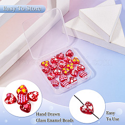 20Pcs 5 Styles Glass Enamel Beads&nbsp;GLAA-TA0003-49