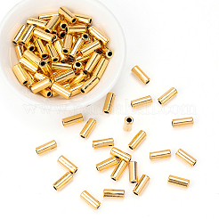 チベットスタイルの合金ビーズ100個。  チューブ  鉛フリー及びカドミウムフリー  アンティーク黄金  11.5x5mm  穴：2.5mm&nbsp;FIND-PA0001-42