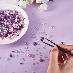 60g Resin patch multi size mixed pearl patch DIY jewelry accessories(2 bags)&nbsp;JX586C