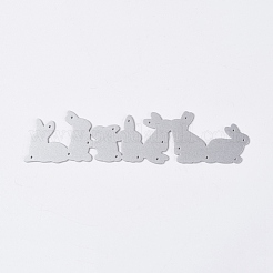 Bunny Carbon Steel Cutting Dies Stencils&nbsp;X-DIY-L024-06