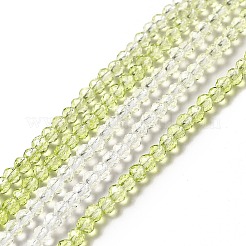 Transparent Gradient Color Glass Beads Strands&nbsp;GLAA-H021-01B-25