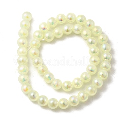 Plating Natural Selenite Beads Strands&nbsp;G-G120-A01-01-04
