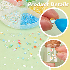 6 Bagds 6 Colors Resin Cabochons&nbsp;MRMJ-PH0002-82