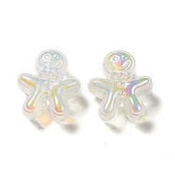 UV Plating Rainbow Iridescent Acrylic Beads&nbsp;PACR-M002-11B