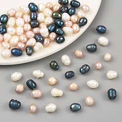90Pcs 3 Colors Large Hole Pearl Beads&nbsp;PEAR-YW0001-54