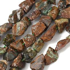 Raw Rough Natural Green Opal Beads Strands&nbsp;G-M453-D13