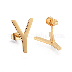 (Jewelry Parties Factory Sale)304 Stainless Steel Stud Earrings&nbsp;EJEW-E241-07Y