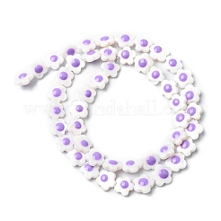 Natural Freshwater Shell Enamel Beads Strands&nbsp;SHEL-K006-01