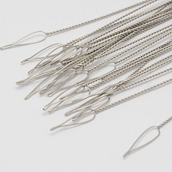 変色しにくいステンレス編み針  ステンレス鋼色  110x0.5mm  ピン：0.5mm  約5個/袋&nbsp;TOOL-N004-02B