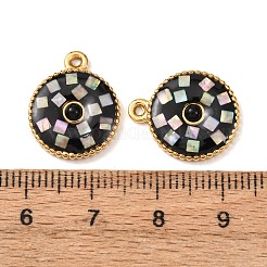 304 Stainless Steel Enamel Pendants&nbsp;STAS-F352-03G-01
