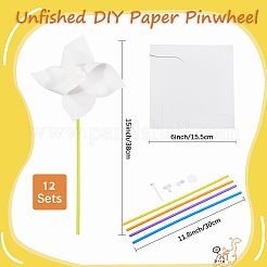 Paper & PVC Blank DIY Pinwheels Craft for Kids Art and Craft&nbsp;FIND-CP0003-26A