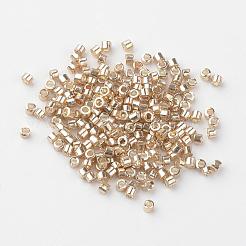 メッキガラス竹ビーズ  淡いチソウ  1~2x1.5~2mm  穴：0.5mm  約100 G /袋&nbsp;SEED-R043-11