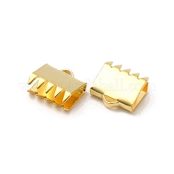 925スターリングシルバーリボンエンド  18KGP本金メッキ  6x6mm  穴：0.5mm&nbsp;STER-D006-27G