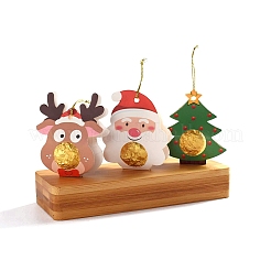 Christmas Santa Claus & Deer & Tree Paper Pendant Decorations&nbsp;PW-WGA525A-01