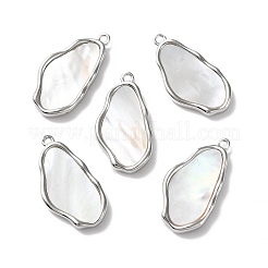 Natural White Shell Pendants&nbsp;BSHE-Z003-02P