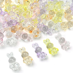 50Pcs 5 Colors Transparent Acrylic Beads&nbsp;MACR-FS0001-83