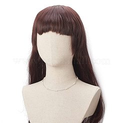 天然パールとシードビーズの女性用ネックレス  乳白色  16.69インチ（42.4cm）&nbsp;NJEW-JN04215
